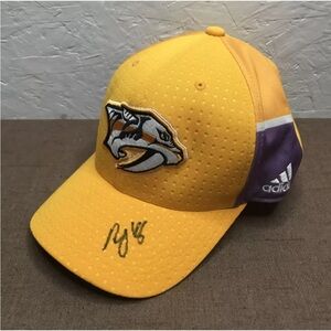 EUC! Adidas NHL Nashville Predators HOCKEY FIGHTS CANCER Pontus Aberg #46 SIGNED